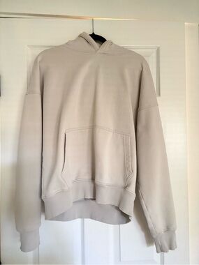 Hours Drop Shoulder Hoodie- Stone